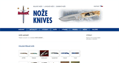 Desktop Screenshot of knives.cz