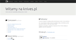 Desktop Screenshot of knives.pl