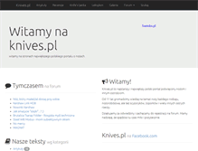 Tablet Screenshot of knives.pl